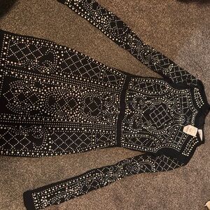 Elegant Black Long Sleeve Dress